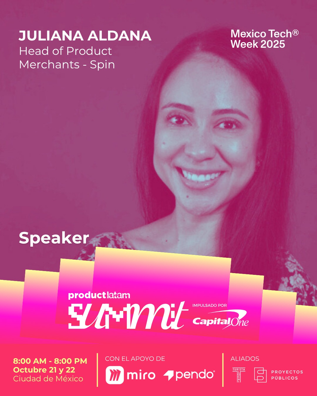 Juliana Aldana en Mexico Tech Week 2025